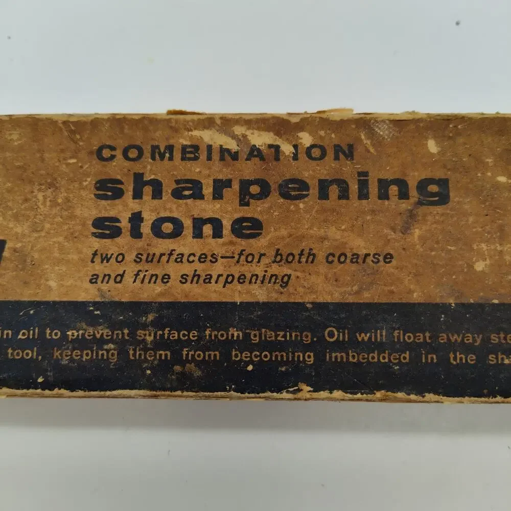 Vintage 1970s Sears Craftsman Combination Sharpening Stone No. 9 (64402) W/Box